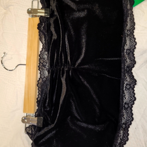 SHEIN Black Lace Trim Bandeau Intimate - Picture 3 of 7